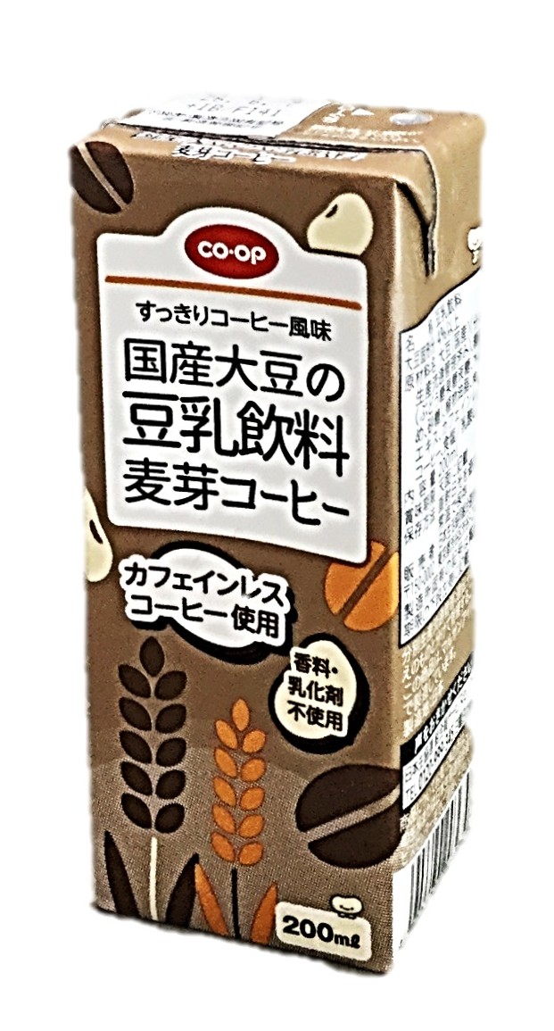 豆乳飲料麦芽コーヒー200ml コープ