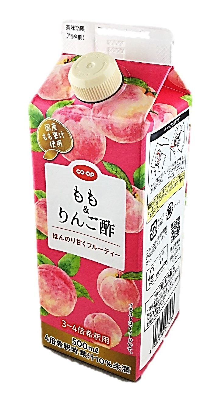 もも&りんご酢(国産もも果汁使用)500