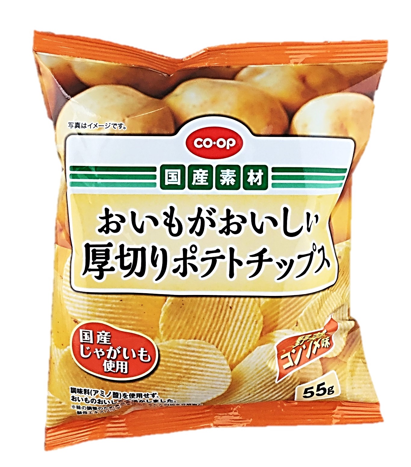 おいもがおいしいポテトチップスコンソメ味