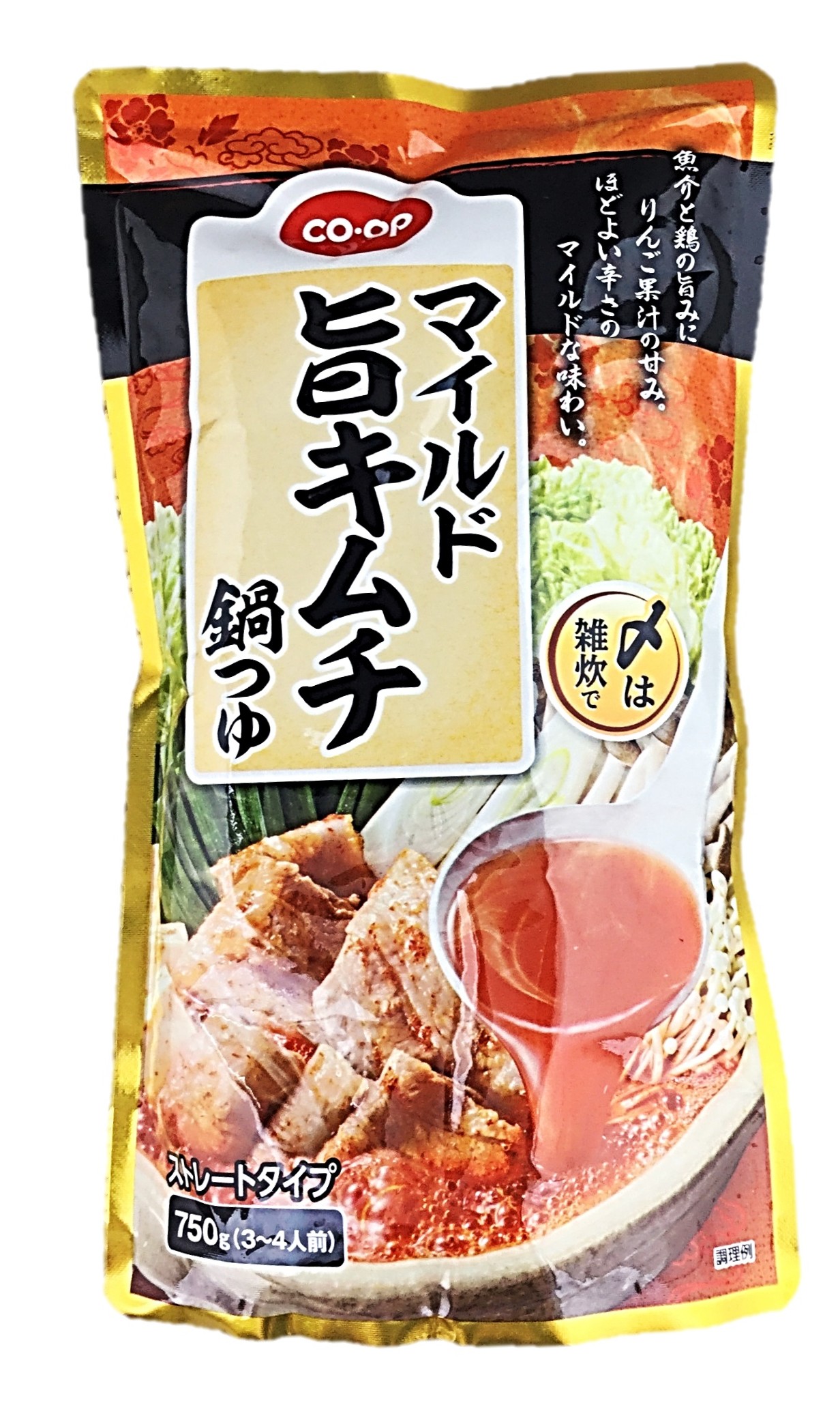 マイルド旨キムチ鍋つゆ750g コープ
