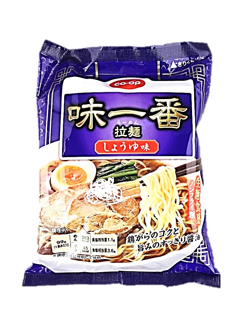 味一番拉麺 しょうゆ味99g コープ
