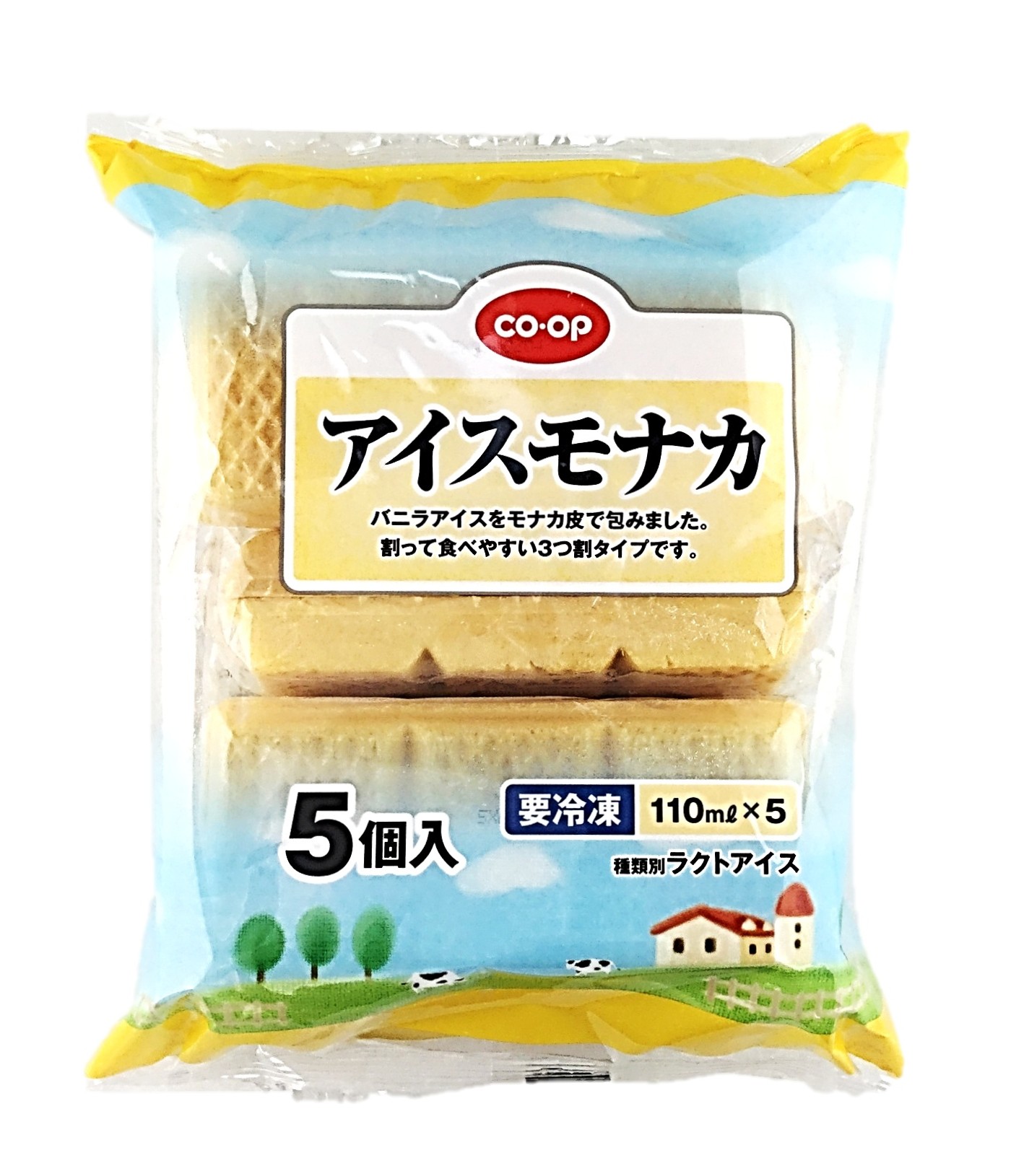 アイスモナカ5個 コープ