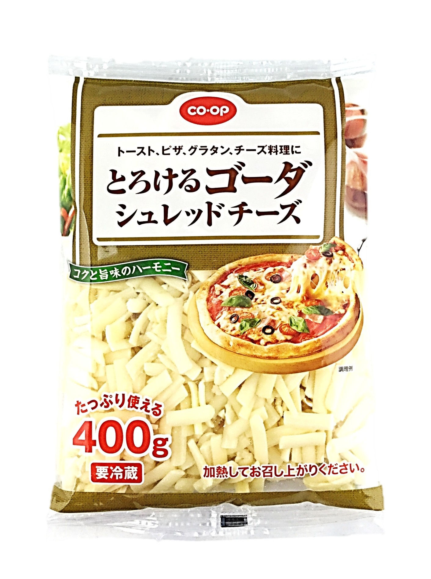 とろけるゴーダシュレッドチーズ400g
