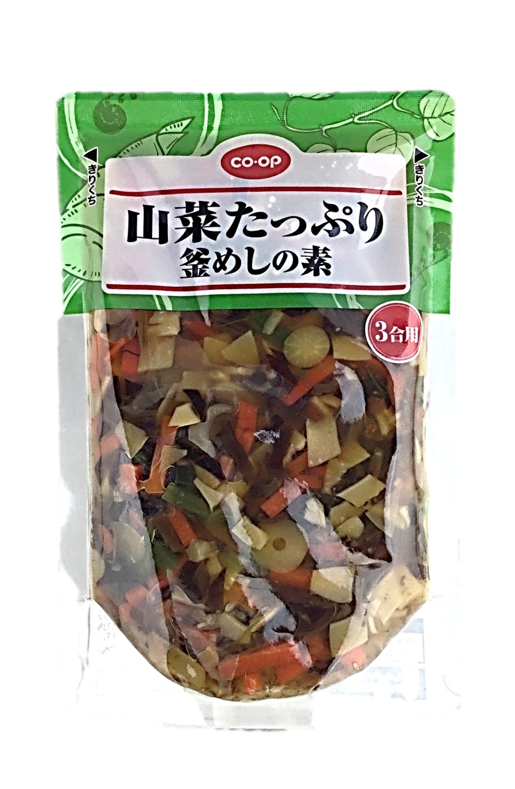 山菜たっぷり釜めしの素3合用 コープ