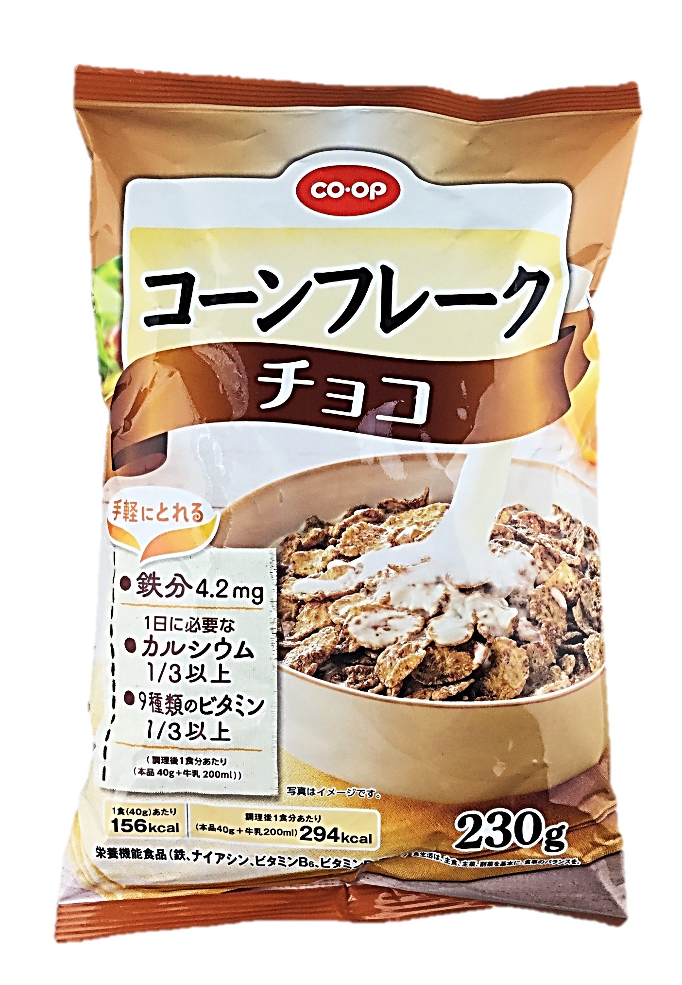 コーンフレーク チョコ230g コープ