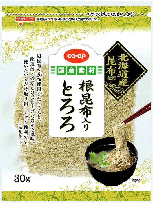 根昆布入りとろろ30g コープ