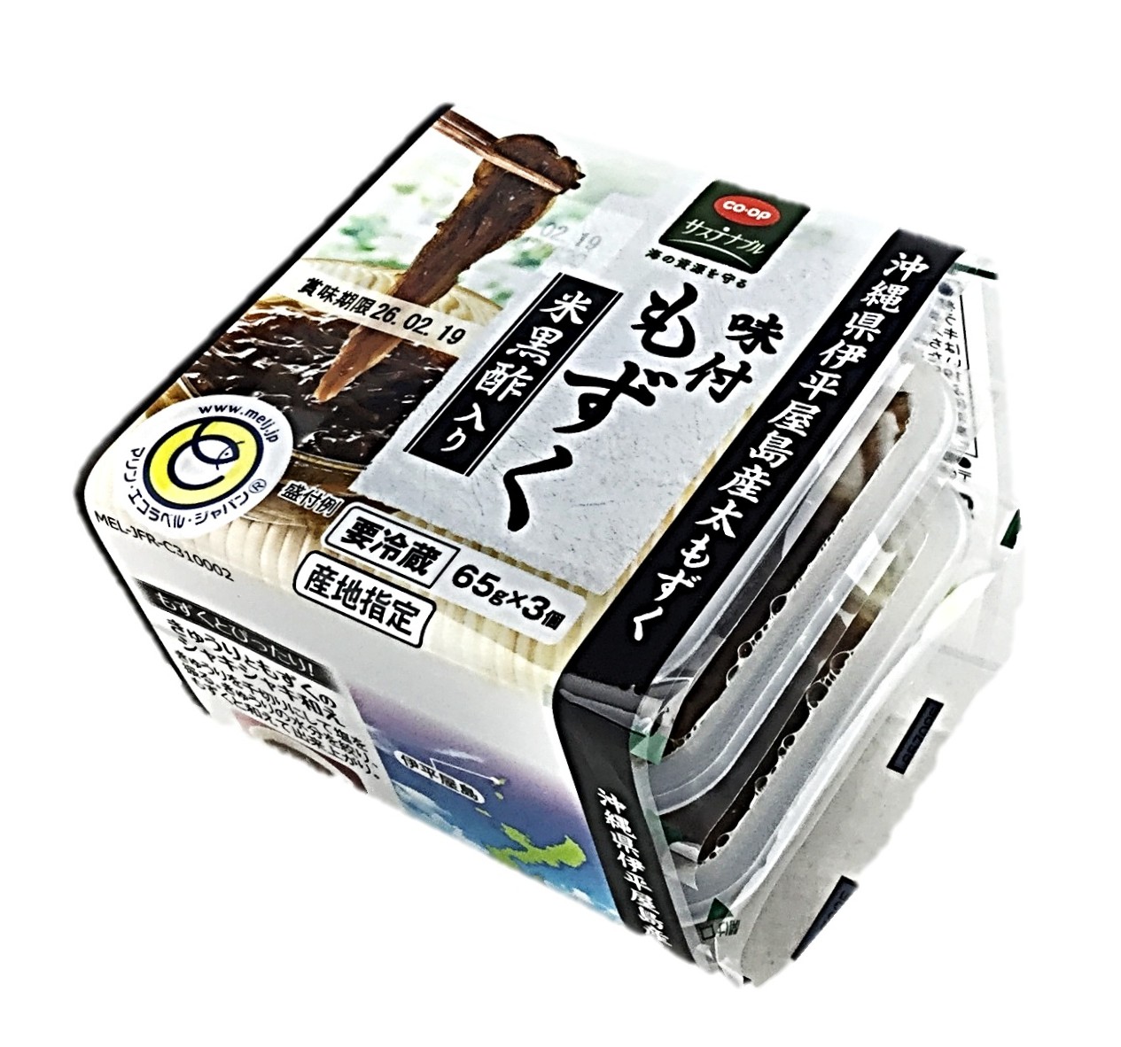 味付けもずく米黒酢入 コープ