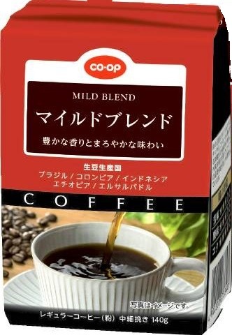 マイルドブレンド中細挽き140g コープ