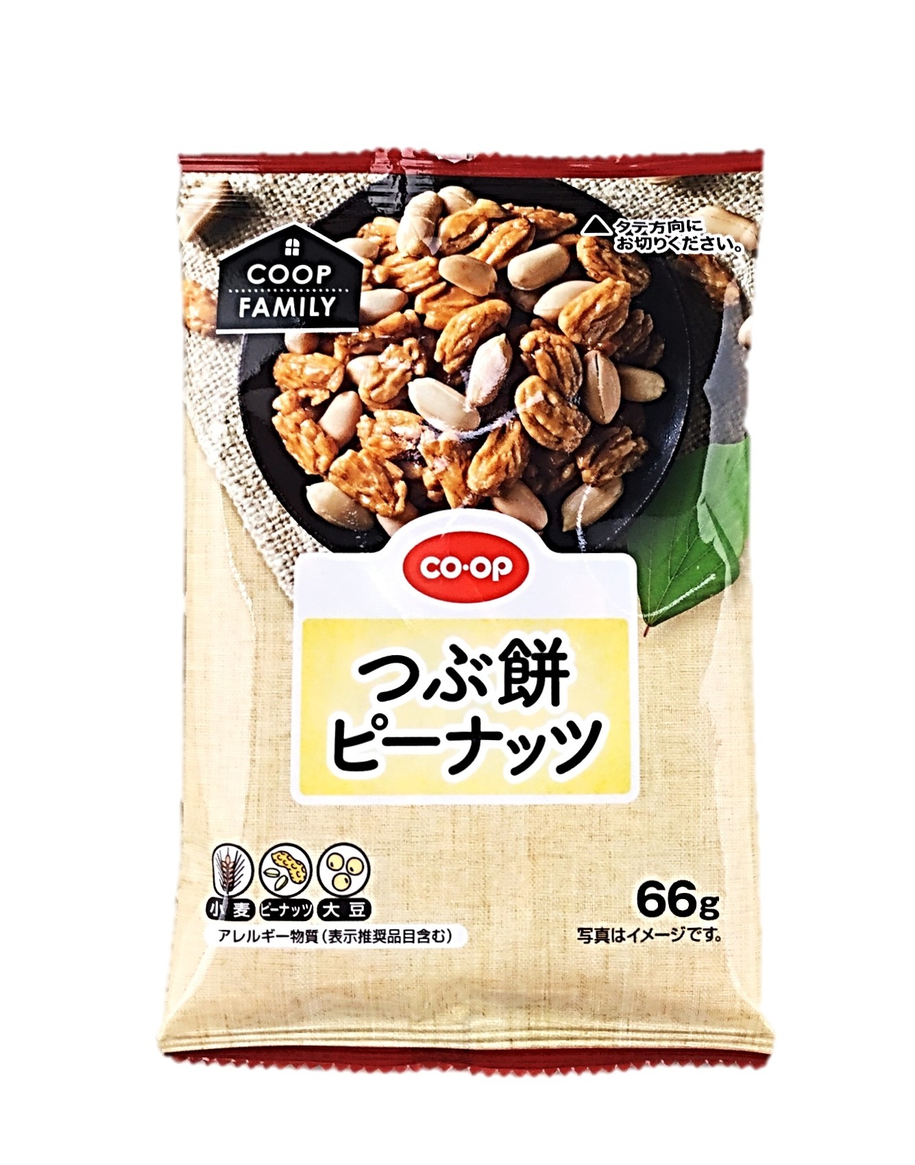 つぶ餅ピーナッツ66g コープ