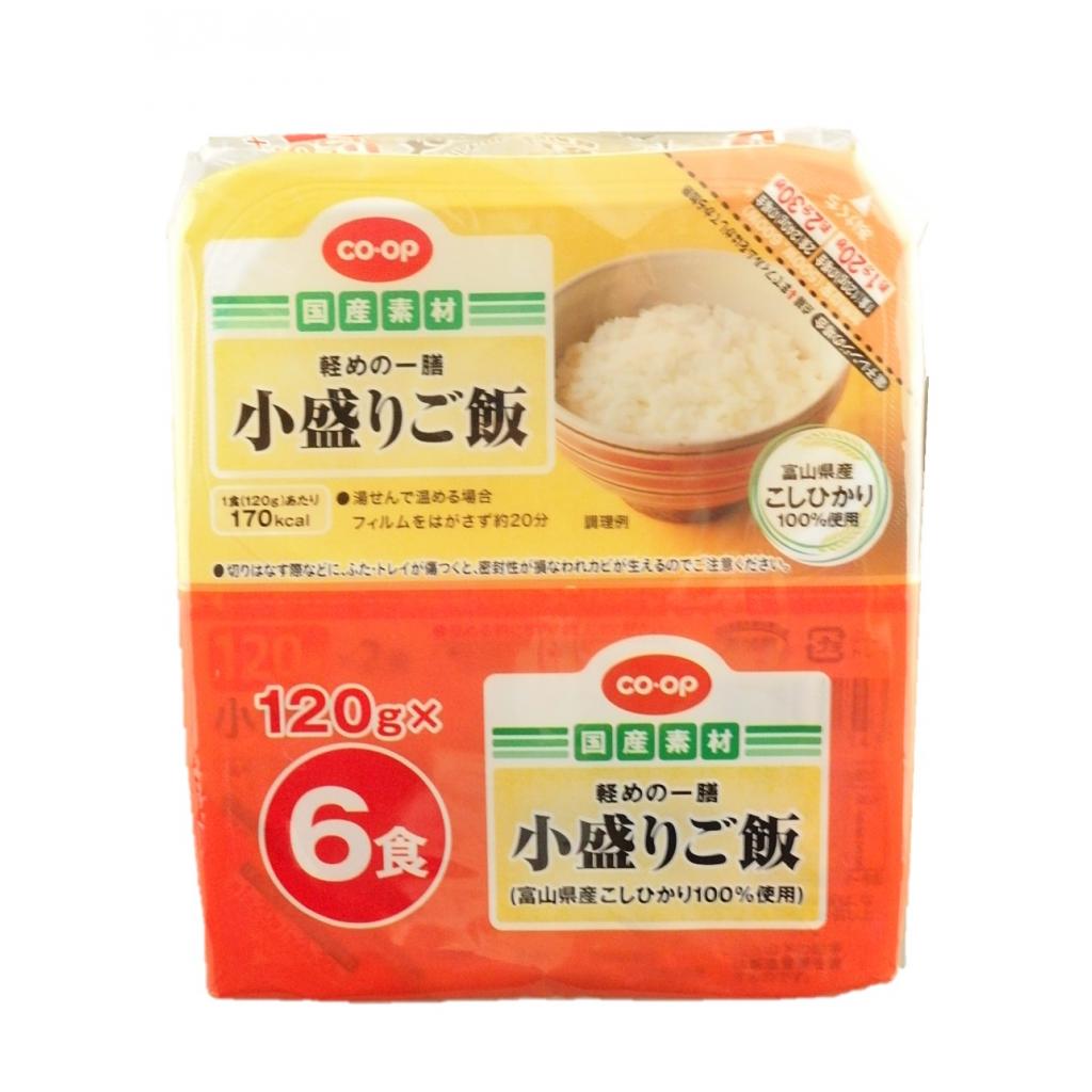 小盛りご飯富山県産こしひかり120g×6 コー