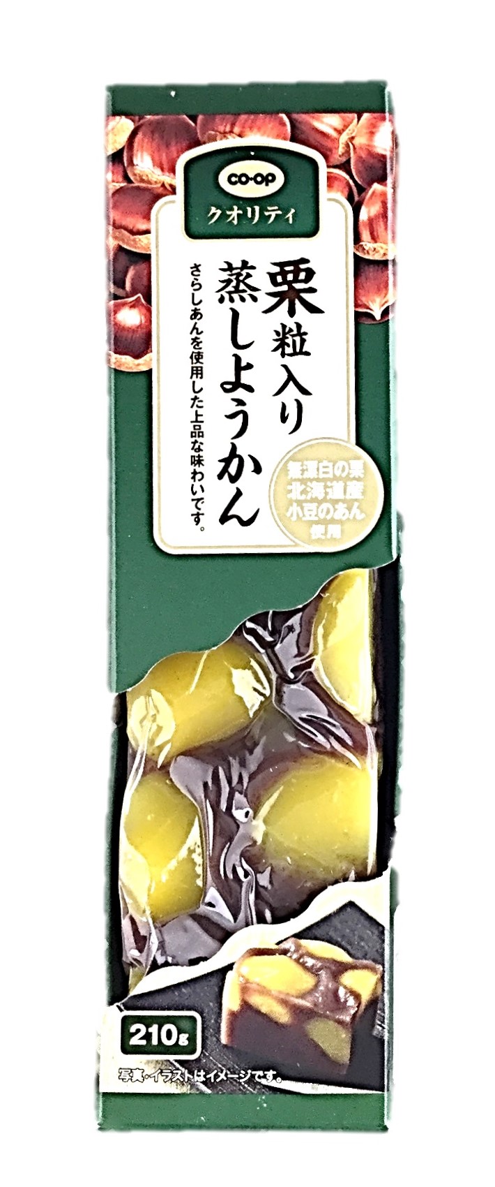 栗粒入り蒸しようかん210g コープ