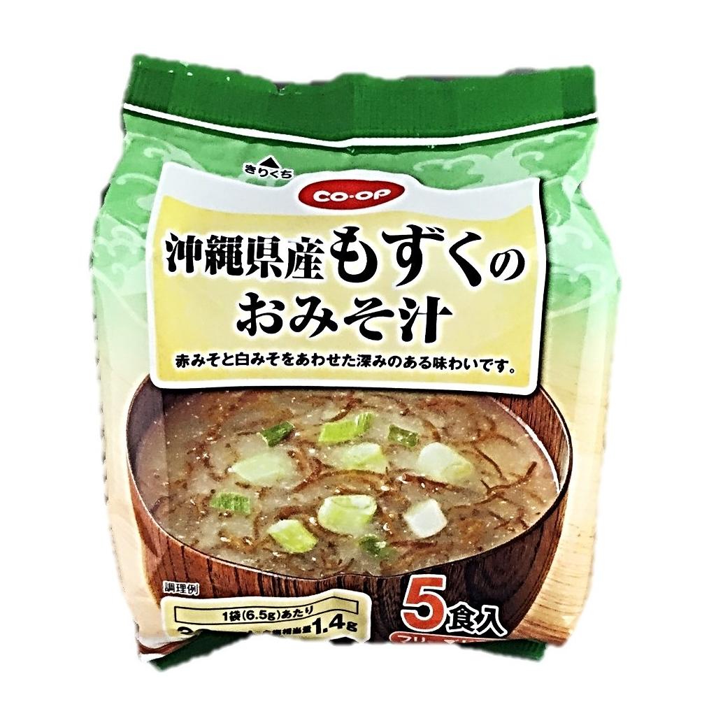 沖縄県産もずくのおみそ汁5食入 コープ