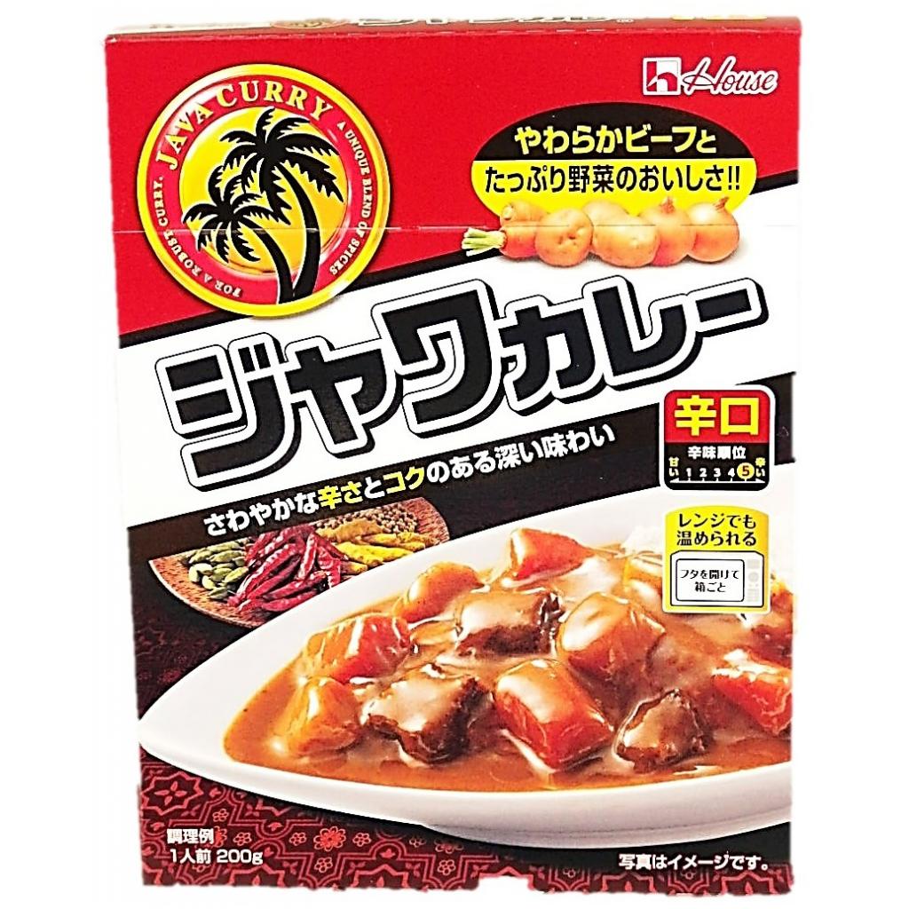 レトルトジャワカレー 辛口200g ハウ