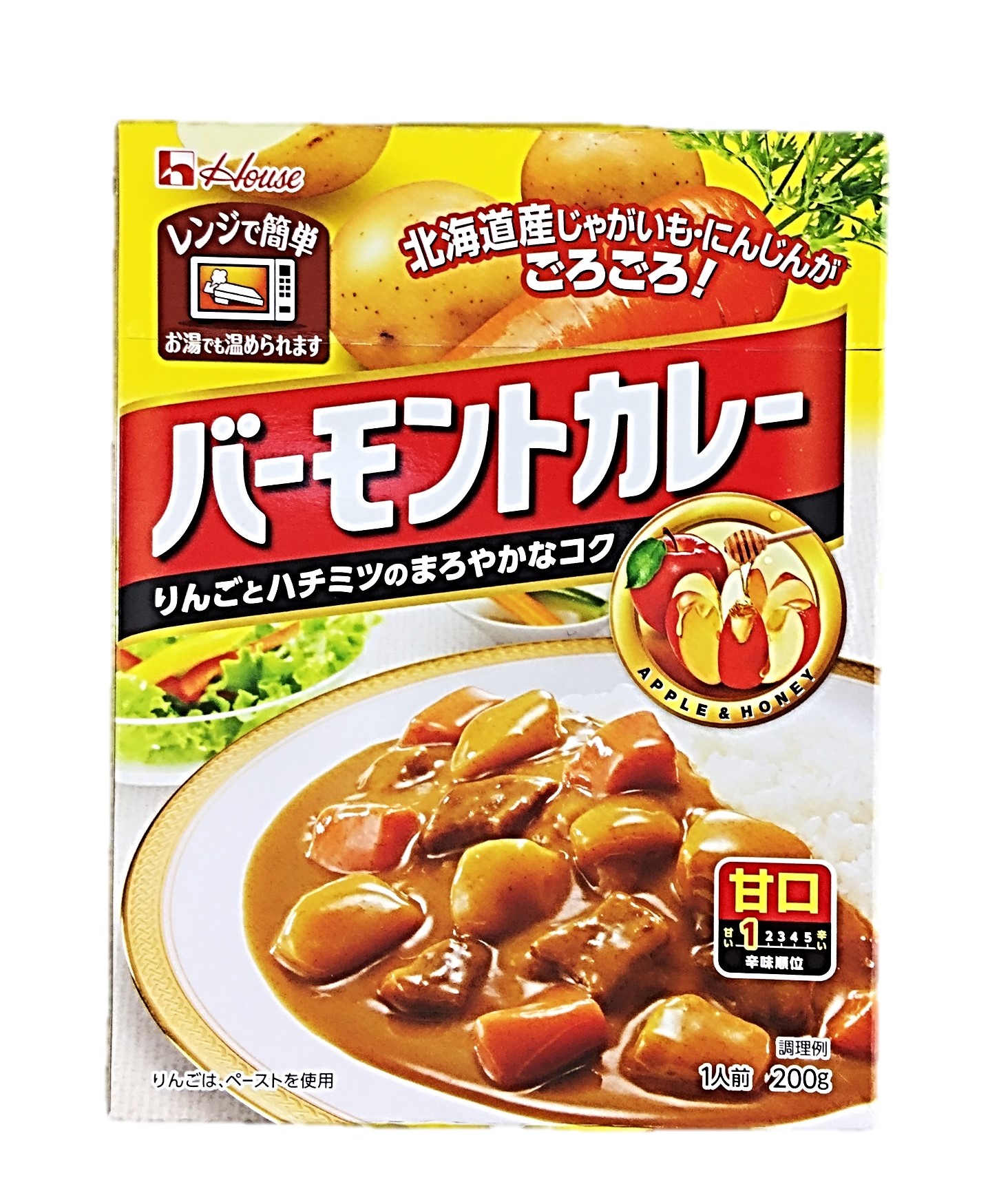 レトルトバーモントカレー 甘口200g