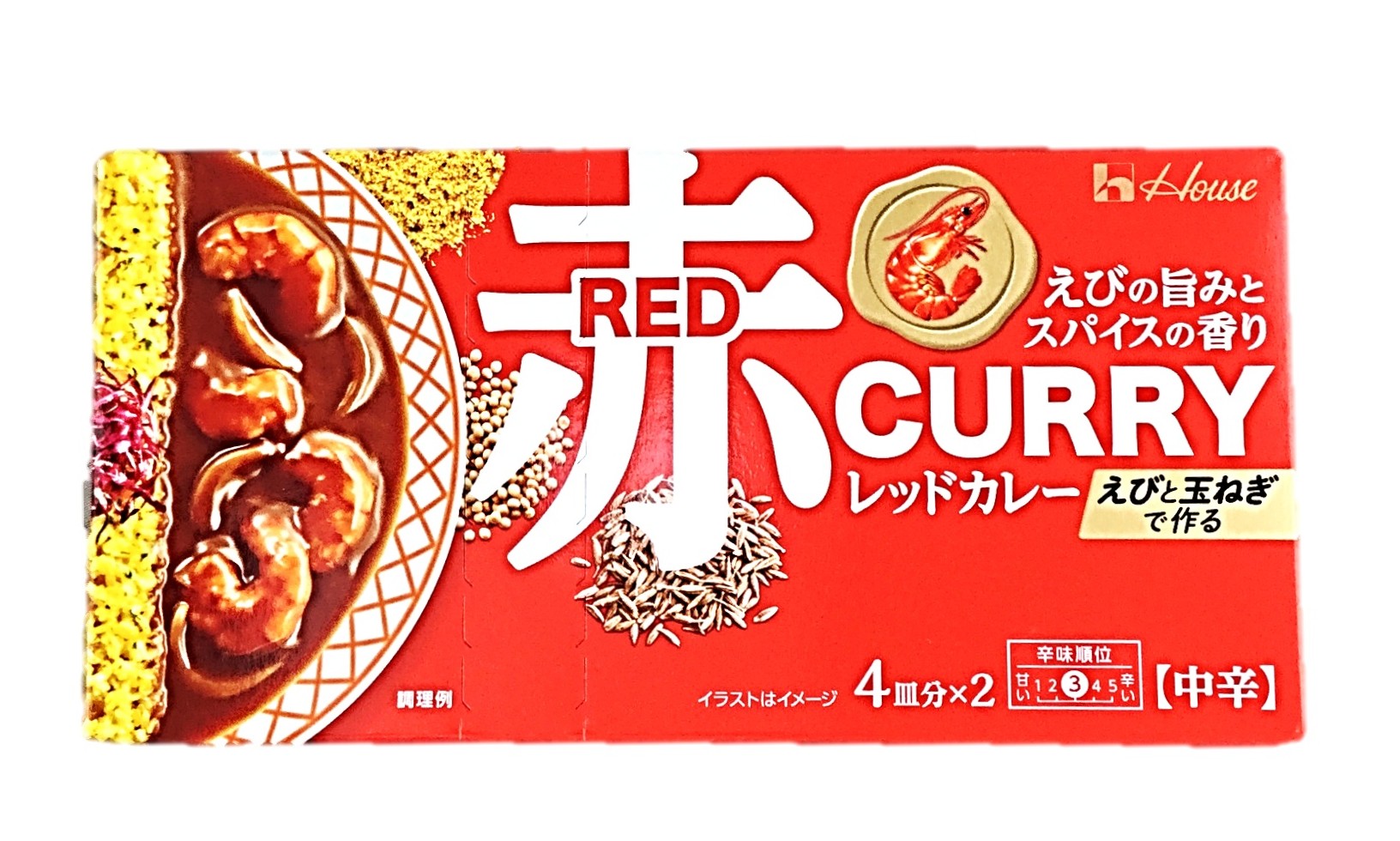 レッドカレー 中辛140g ハウス食品