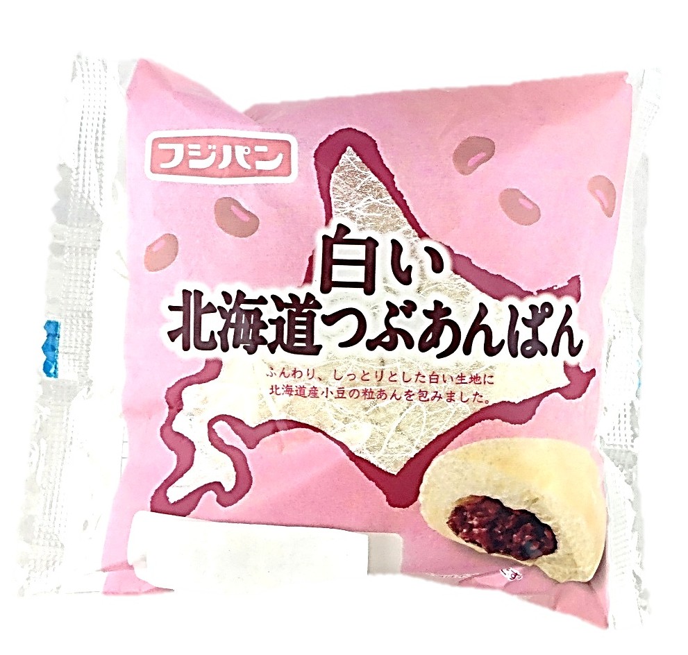 白い北海道つぶあんぱん1個 フジパン