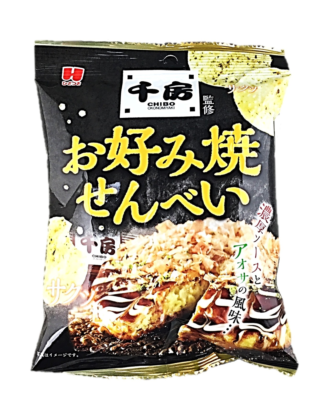 千房監修お好み焼せんべい30g ひざつき