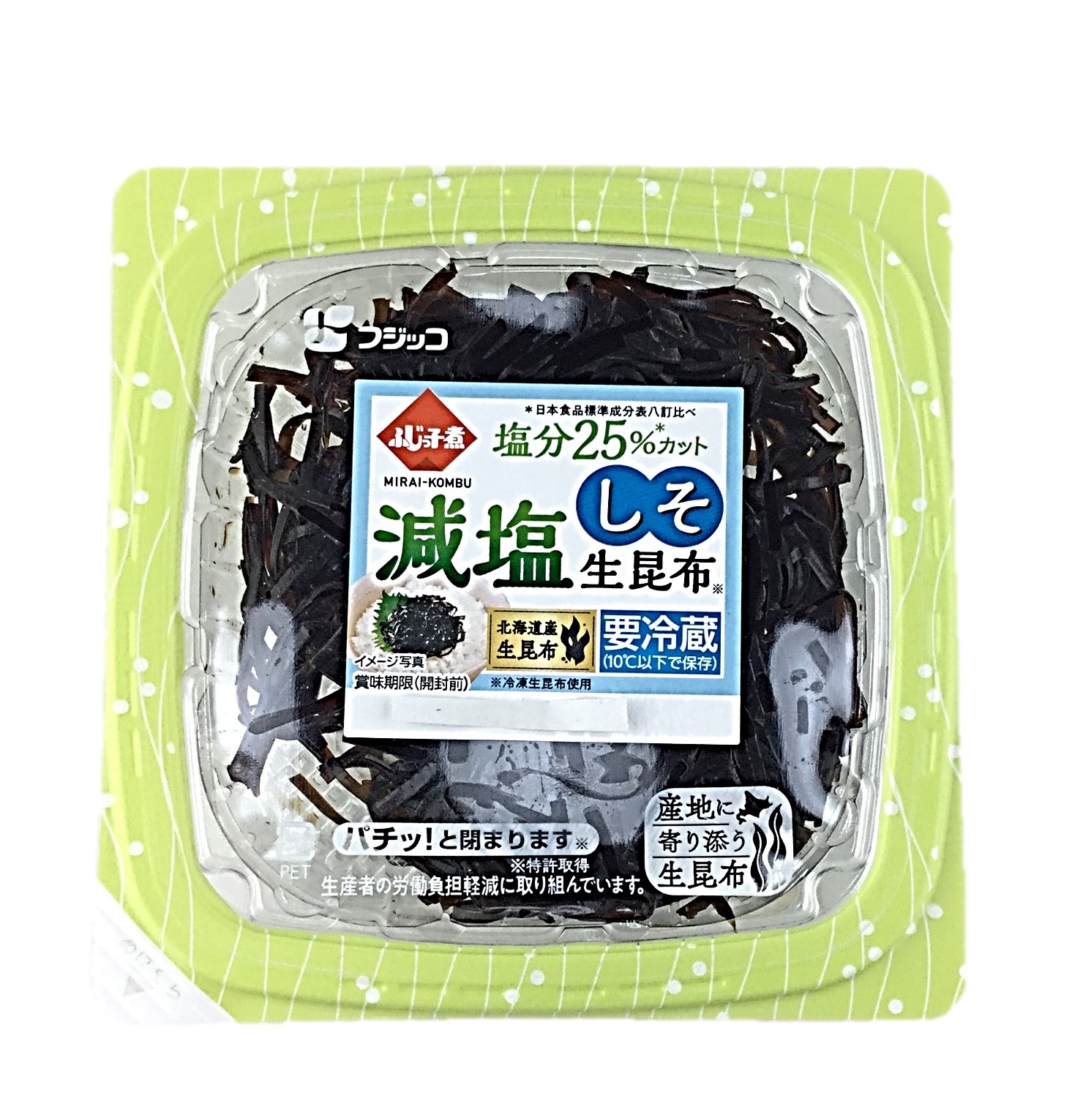 ふじっ子煮MIRAI 減塩しそ生昆布65