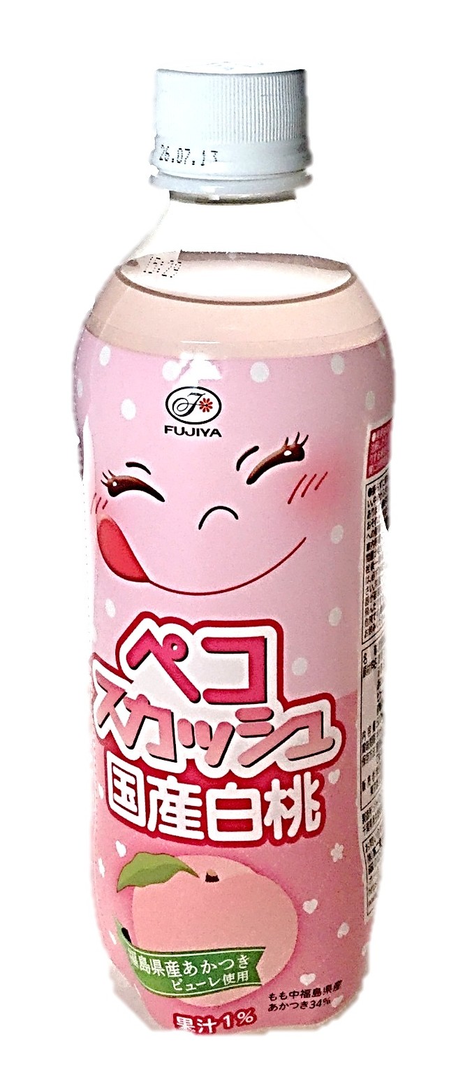 不二家ペコスカッシュ国産白桃500ml