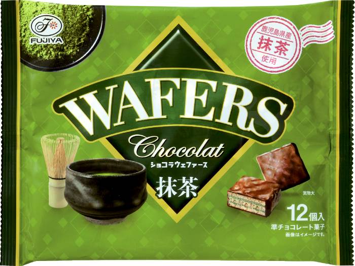 ショコラウェファース(抹茶)袋12個 不