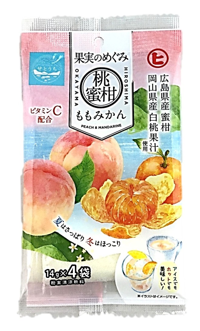 果実のめぐみ 桃蜜柑14g×4 樋口製菓