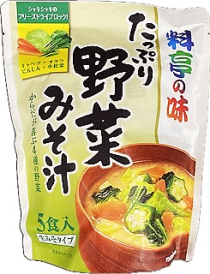 お徳用料亭の味たっぷり野菜みそ汁5食 マ