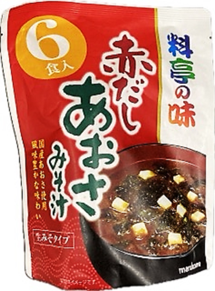 お徳用料亭の味赤だしあおさ6食 マルコメ