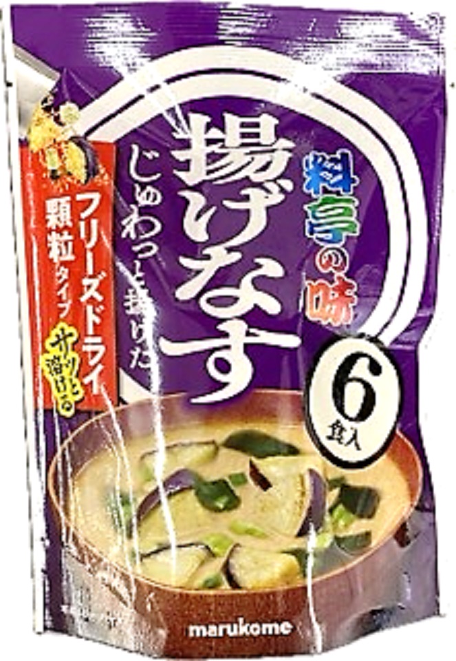 お徳用FD顆粒みそ汁 料亭の味揚げなす6