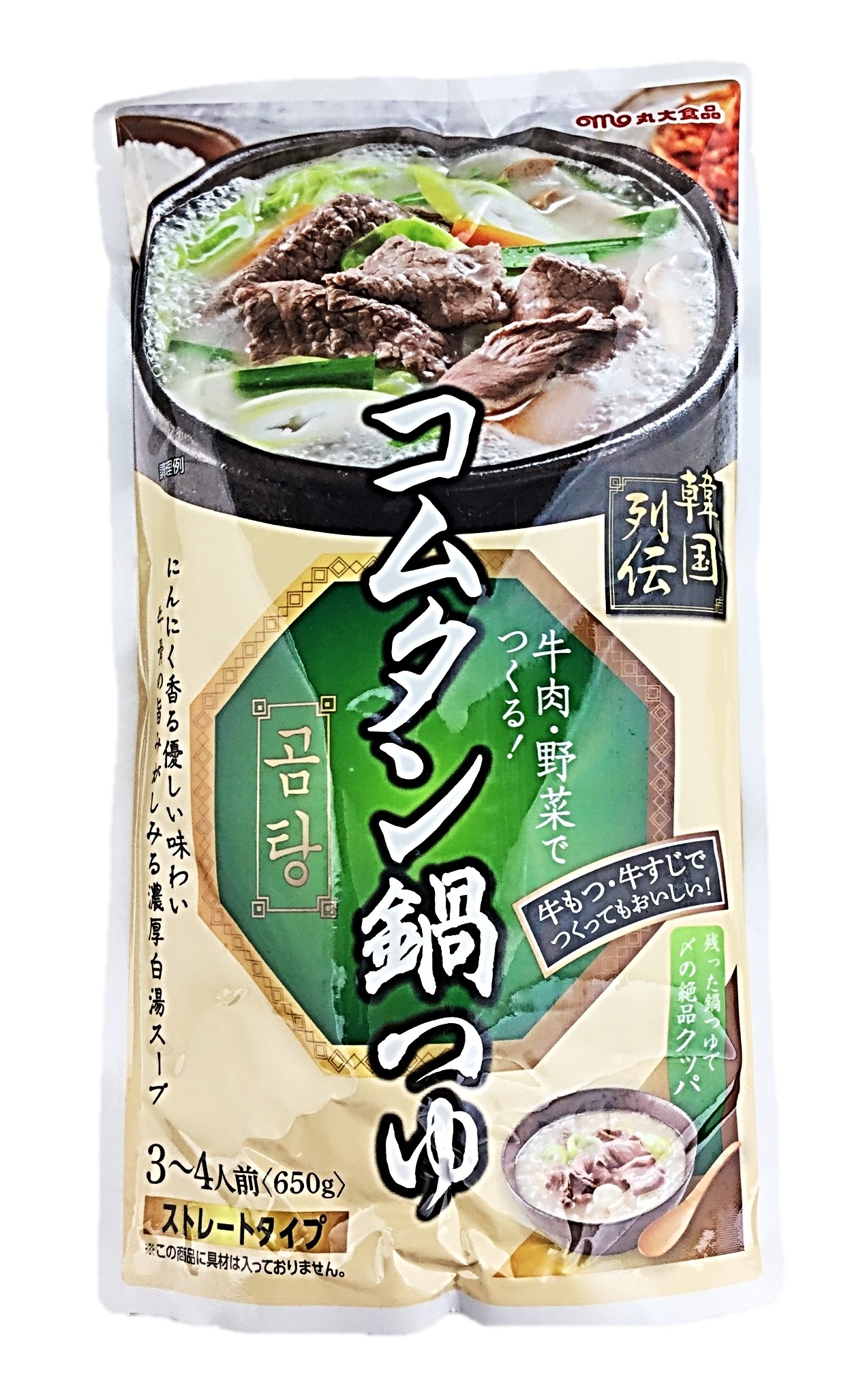 韓国列伝 コムタン鍋つゆ650g 丸大食