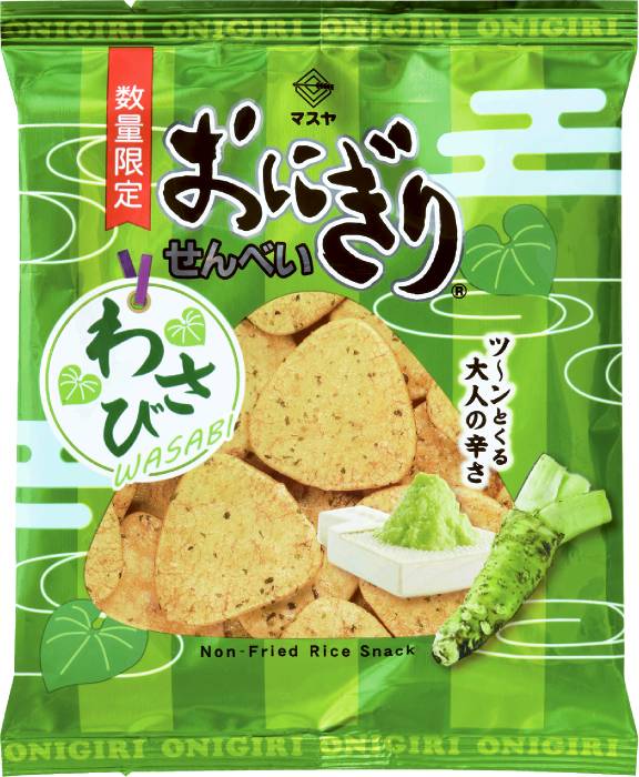 おにぎりせんべいわさび50g マスヤ