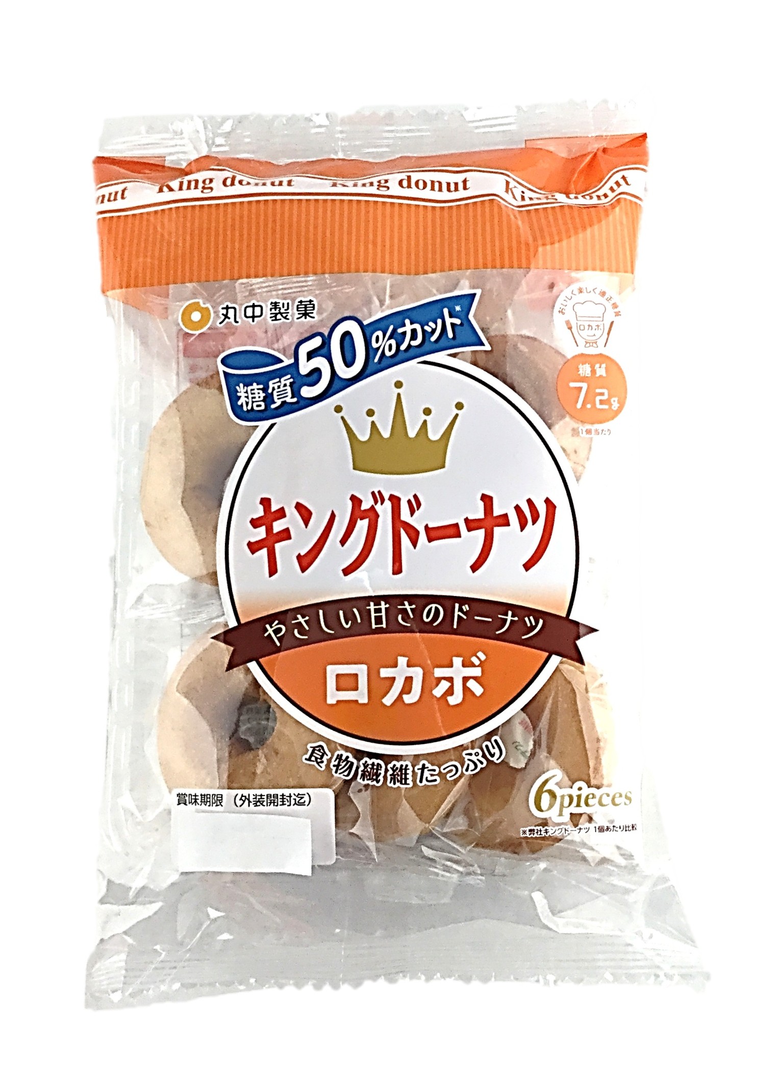 キングドーナツロカボ6個 丸中製菓