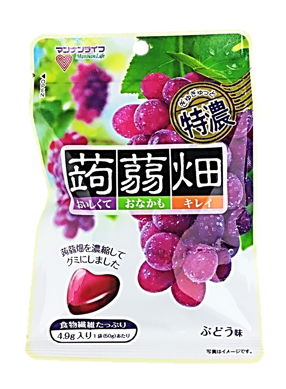 ぎゅぎゅっと特濃蒟蒻畑ぶどう味50g マ