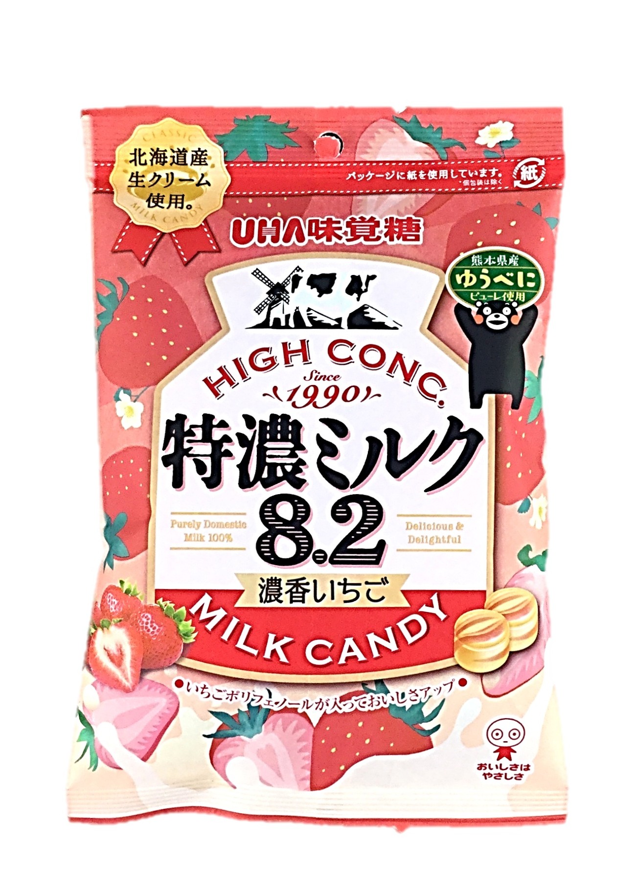 特濃ミルク 濃香いちご 75g UHA味