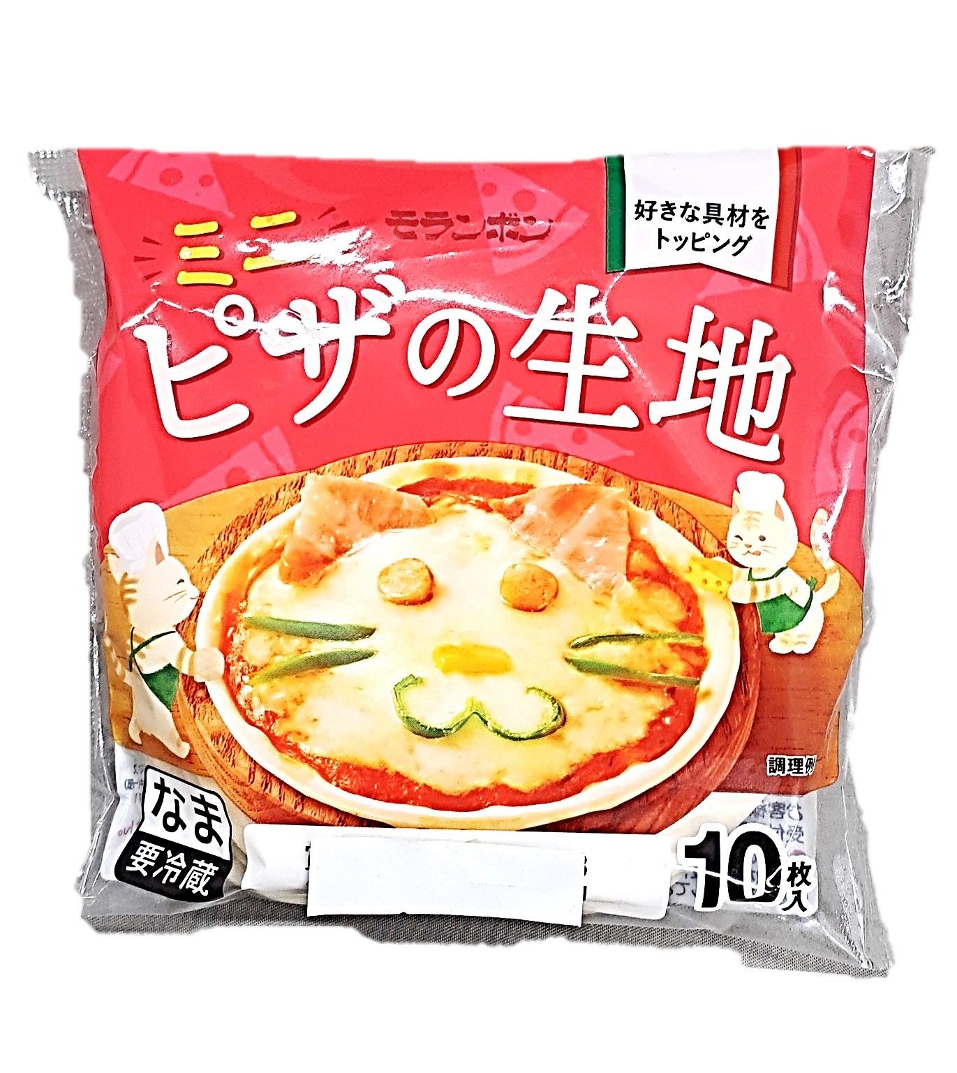 ミニピザの生地もちもち仕立て10枚入 モ