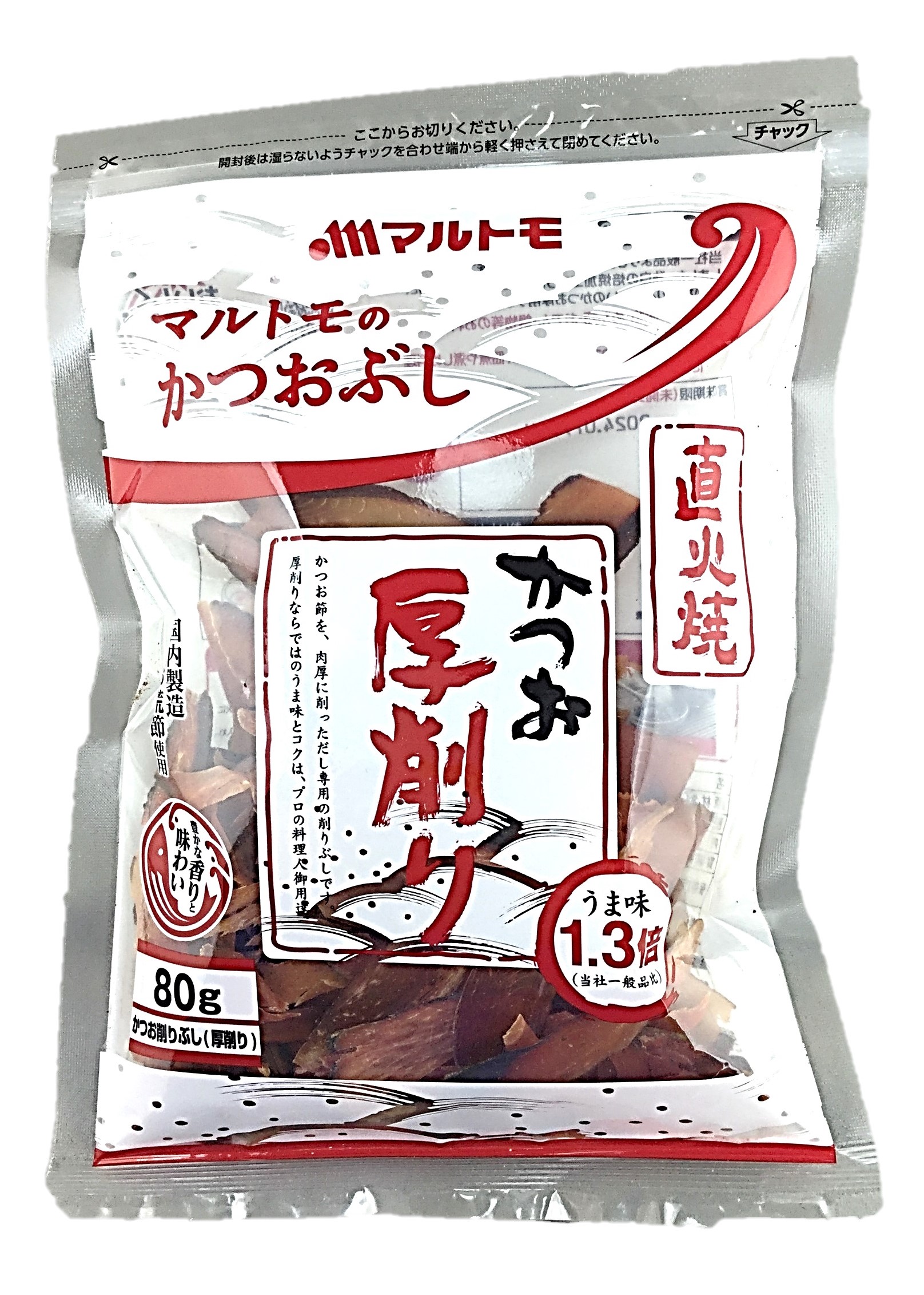 直火焼本かつお厚削り80g マルトモ