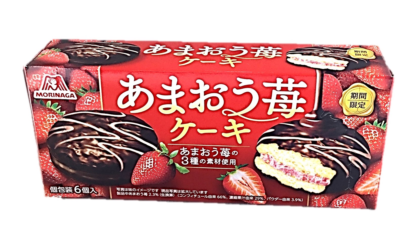 あまおう苺ケーキ6個 森永製菓