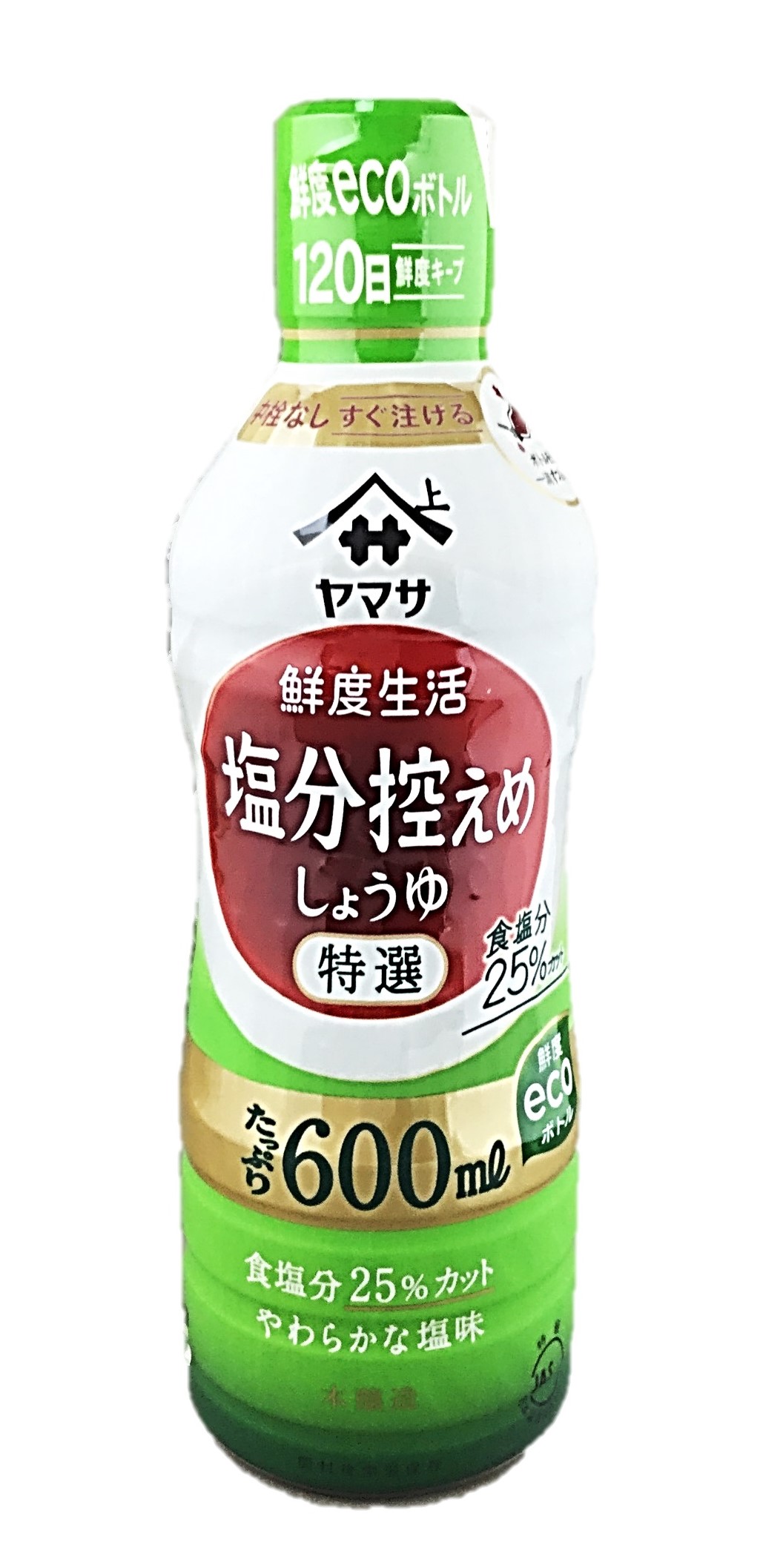 鮮度生活特選塩分控えめしょうゆ600ml