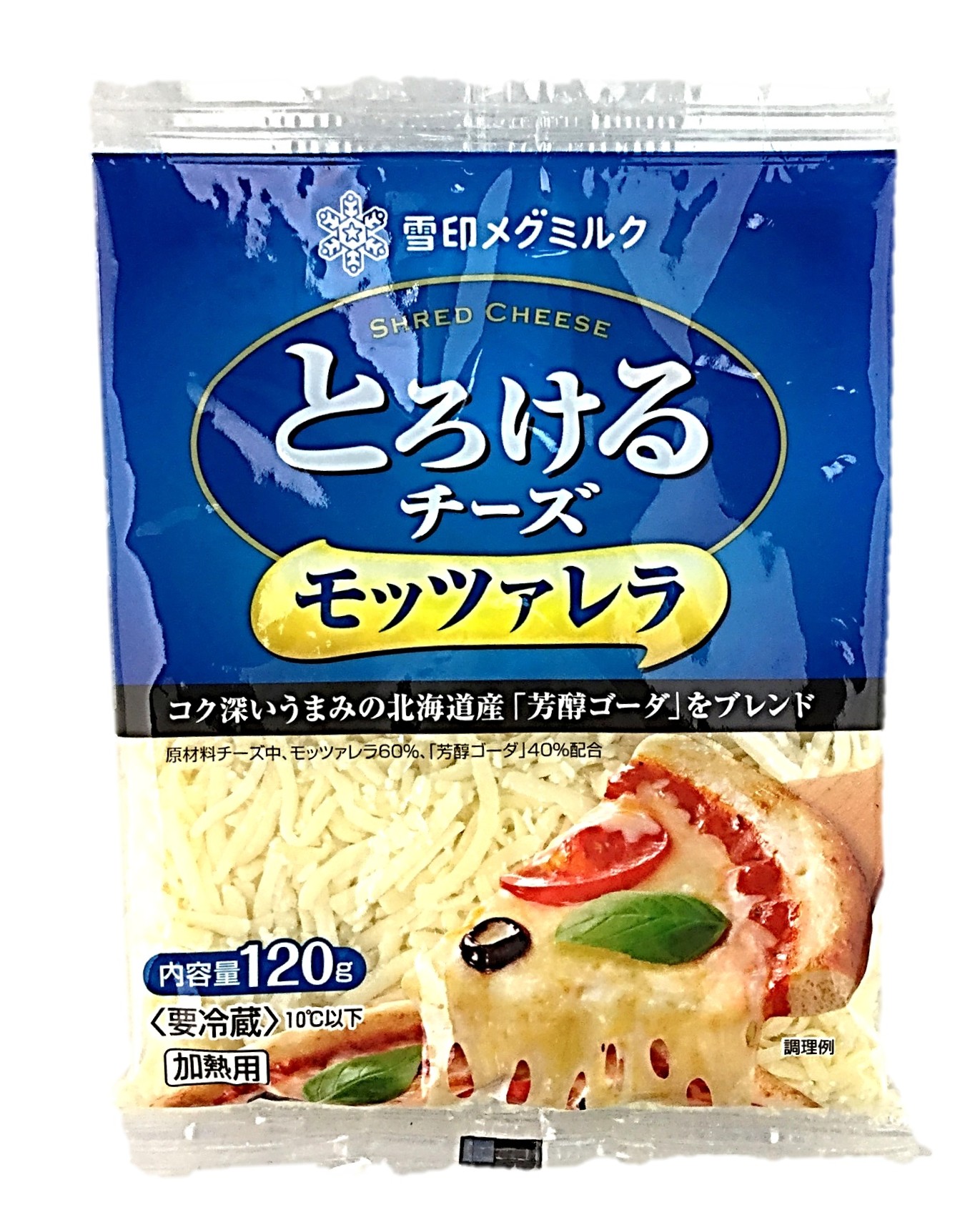 とろけるチーズ モッツァレラ120g 雪