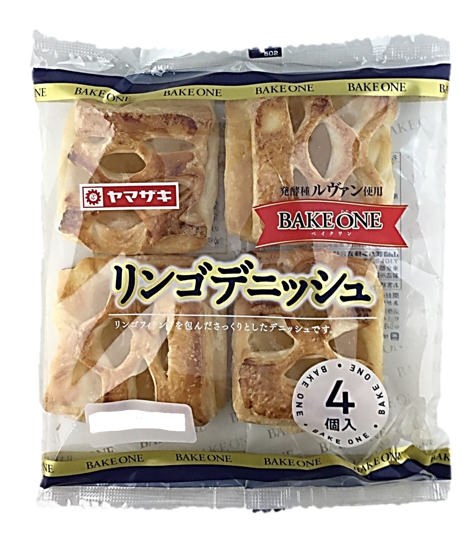 リンゴデニッシュ4個 ヤマザキ