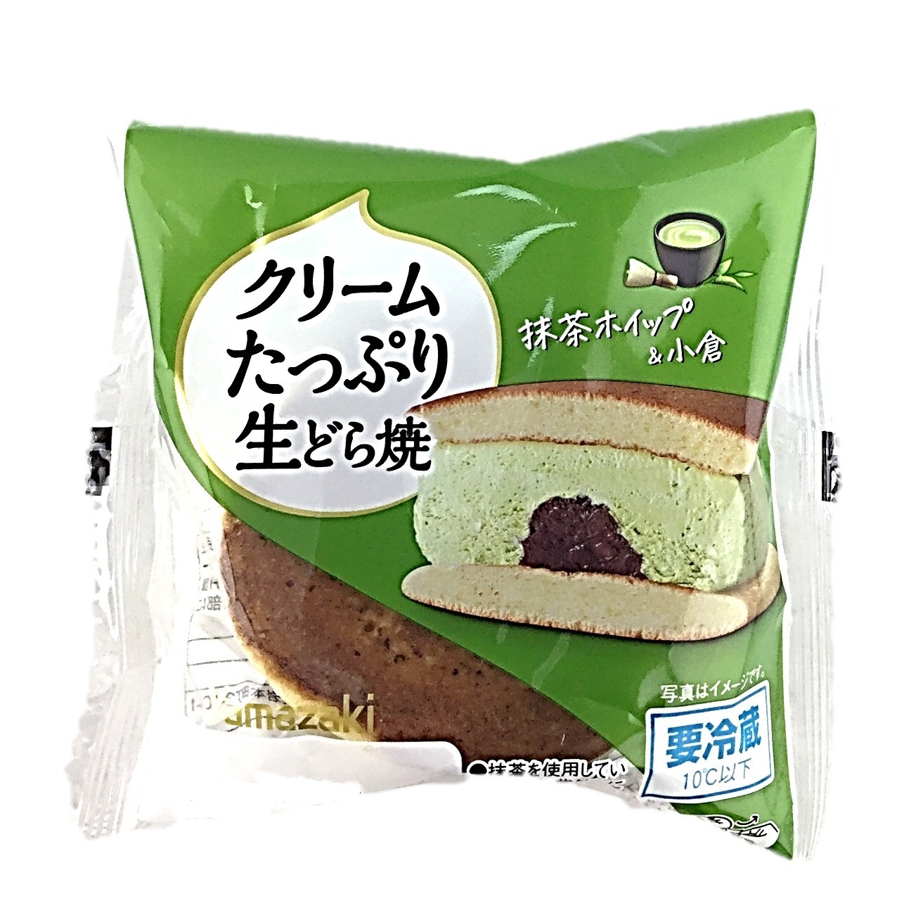 クリームたっぷり生どら焼(抹茶ホイップ&