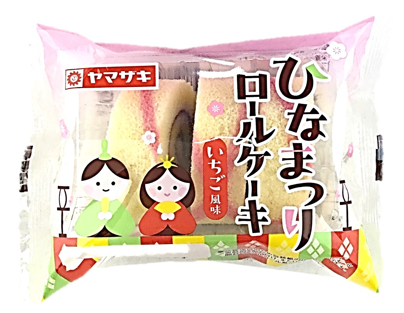 ロールケーキ(イチゴ風味)ひなまつり1個