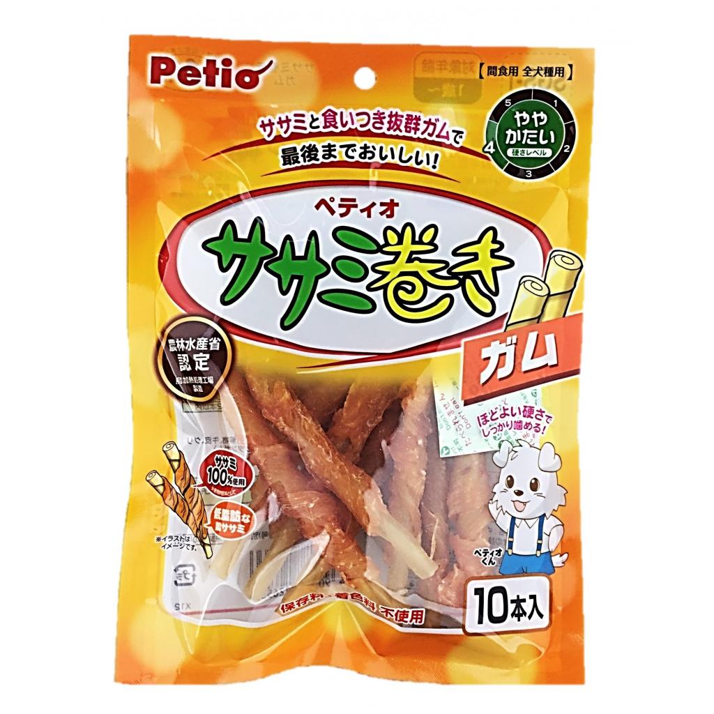ぺティオササミ巻きガム10本 ヤマヒサ