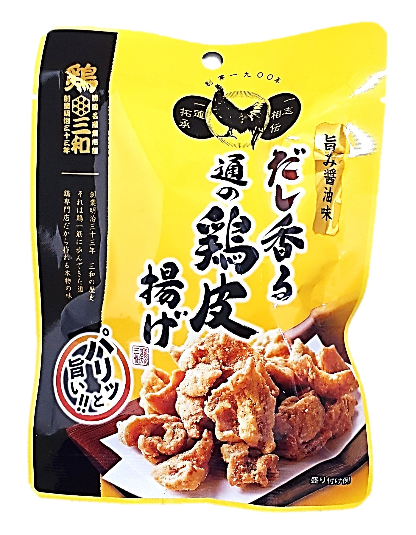 鶏三和だし香る通の鶏皮揚げ27g さんわ