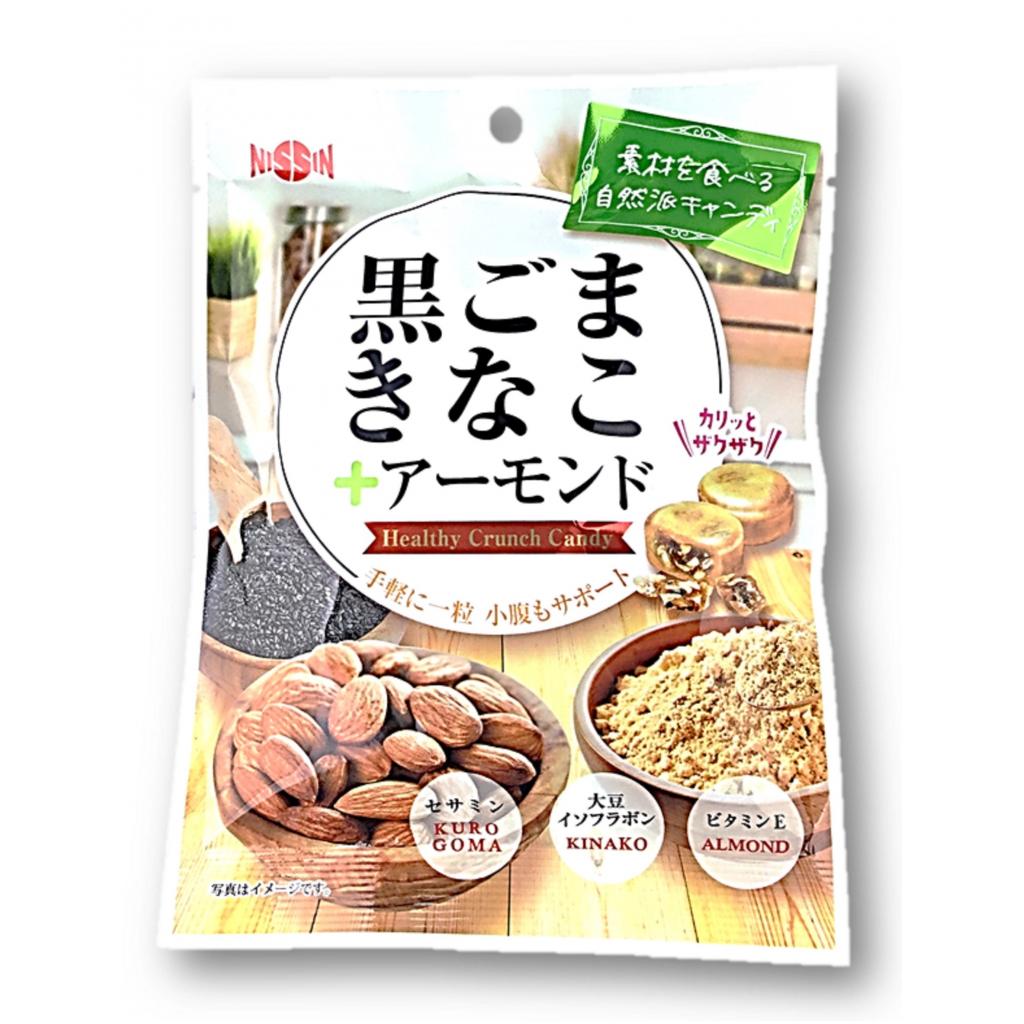 黒ごまきなこ＋アーモンド70g 日進製菓