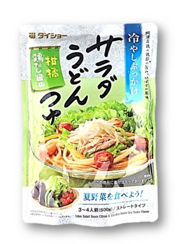 サラダウドンツユ柑橘鶏ダシ醤油500g