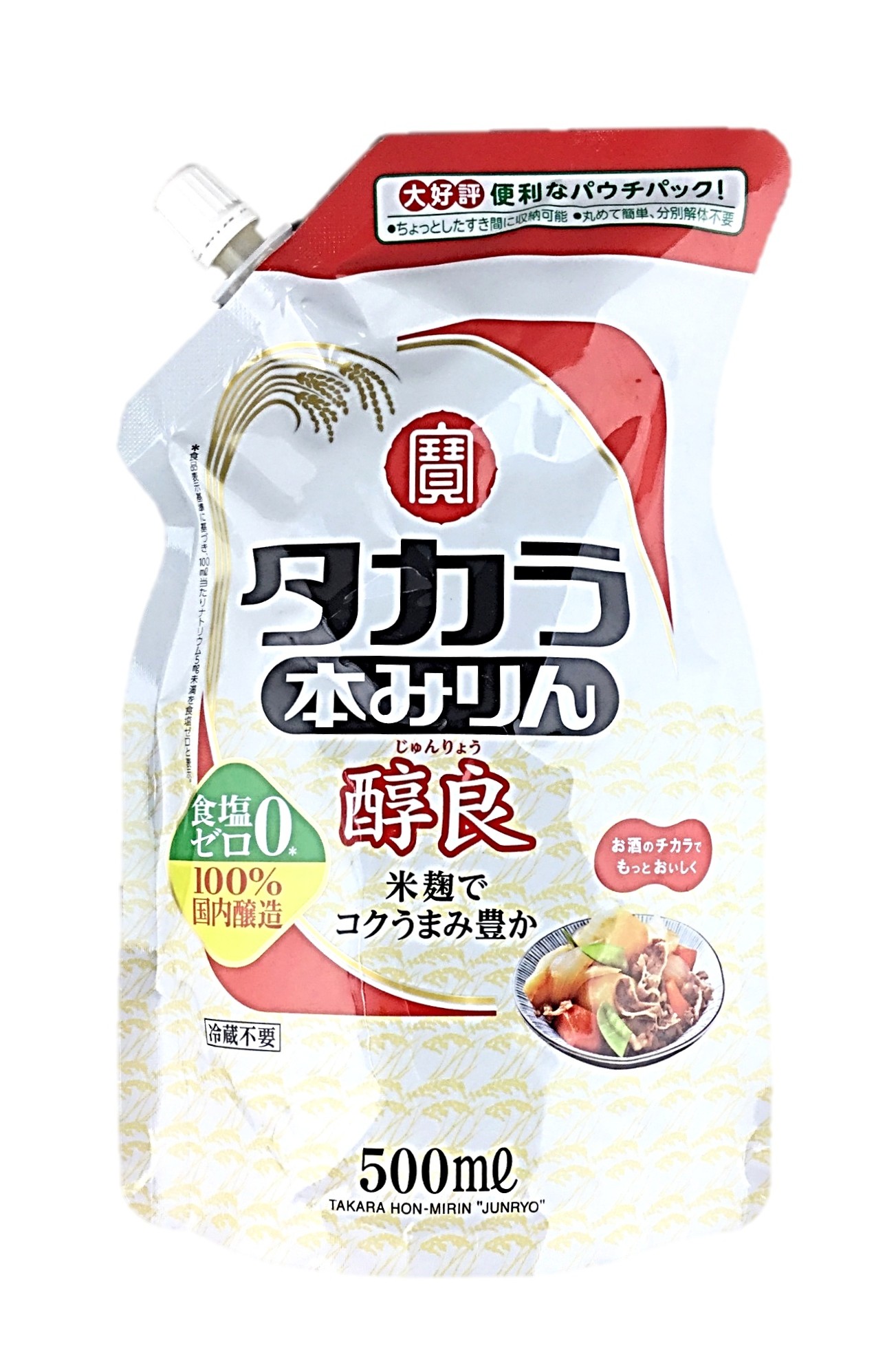 本みりん 醇良エコパウチ 500ml タ