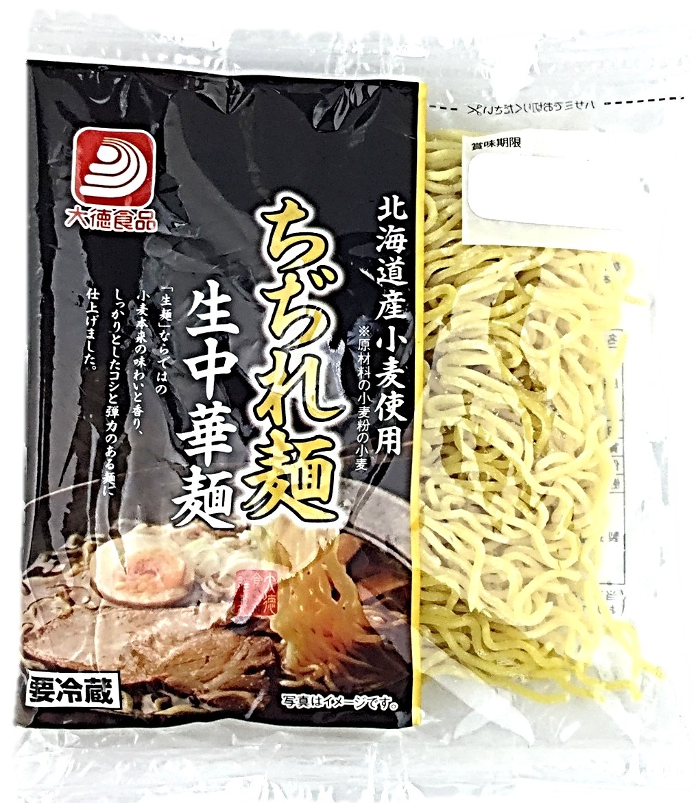 北海道産小麦使用ちぢれ麺120g 大徳食