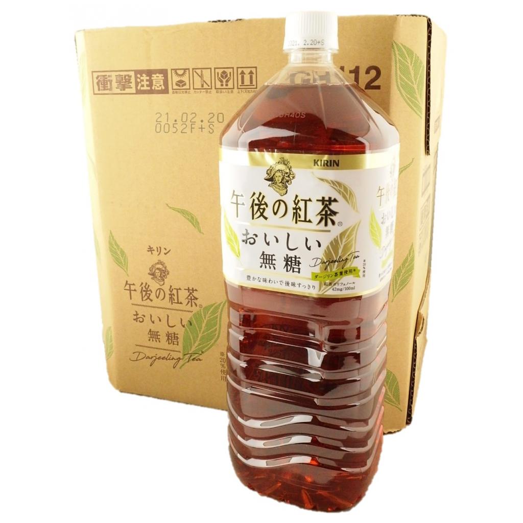 午後の紅茶 おいしい無糖 ケース2L×6