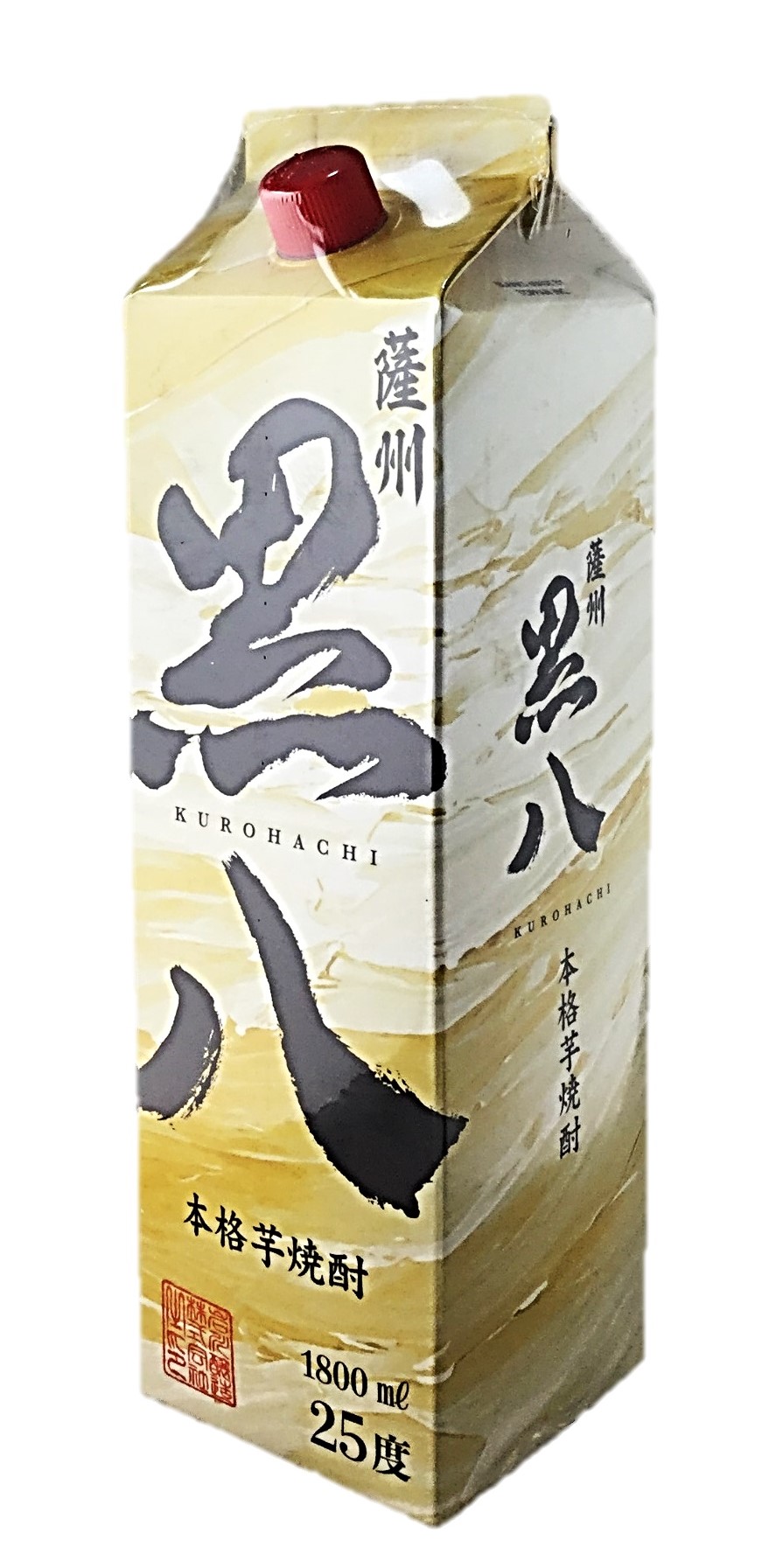 薩州 黒八 25°パック1800ml 岩