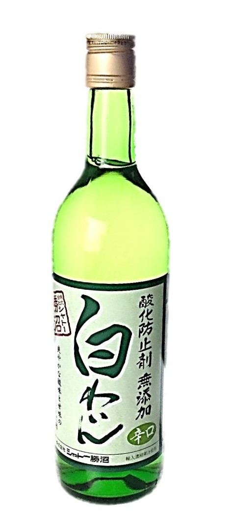 シャトー勝沼無添加白ワイン 辛口720m